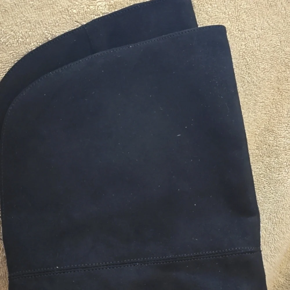 Worthington Women's Size 6.5‎ Black Over The Knee Brushed 2 In Heel Boots